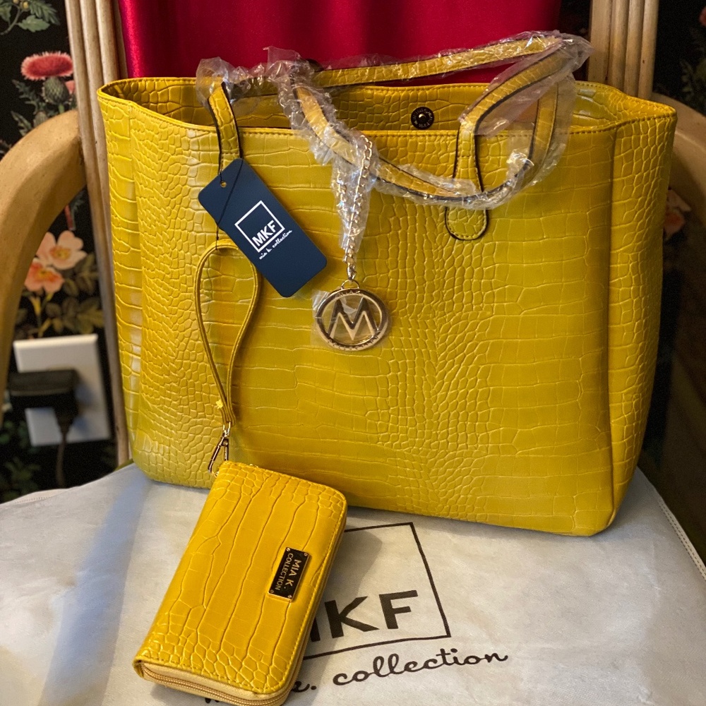 Mia K Collection Tote, NWT *With Matching Wallet*